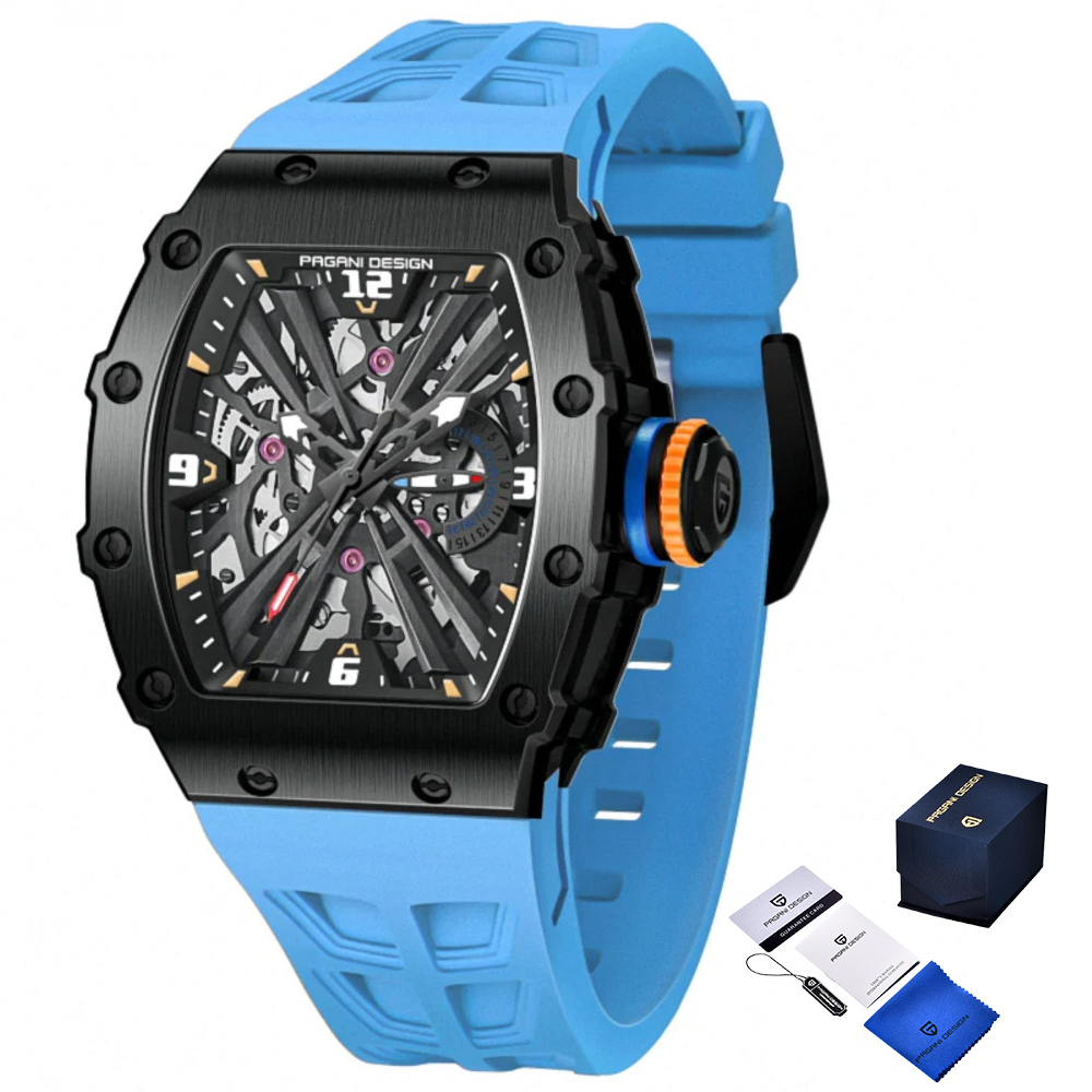 Чоловічий годинник Pagani Design PD-1738 Black-Blue