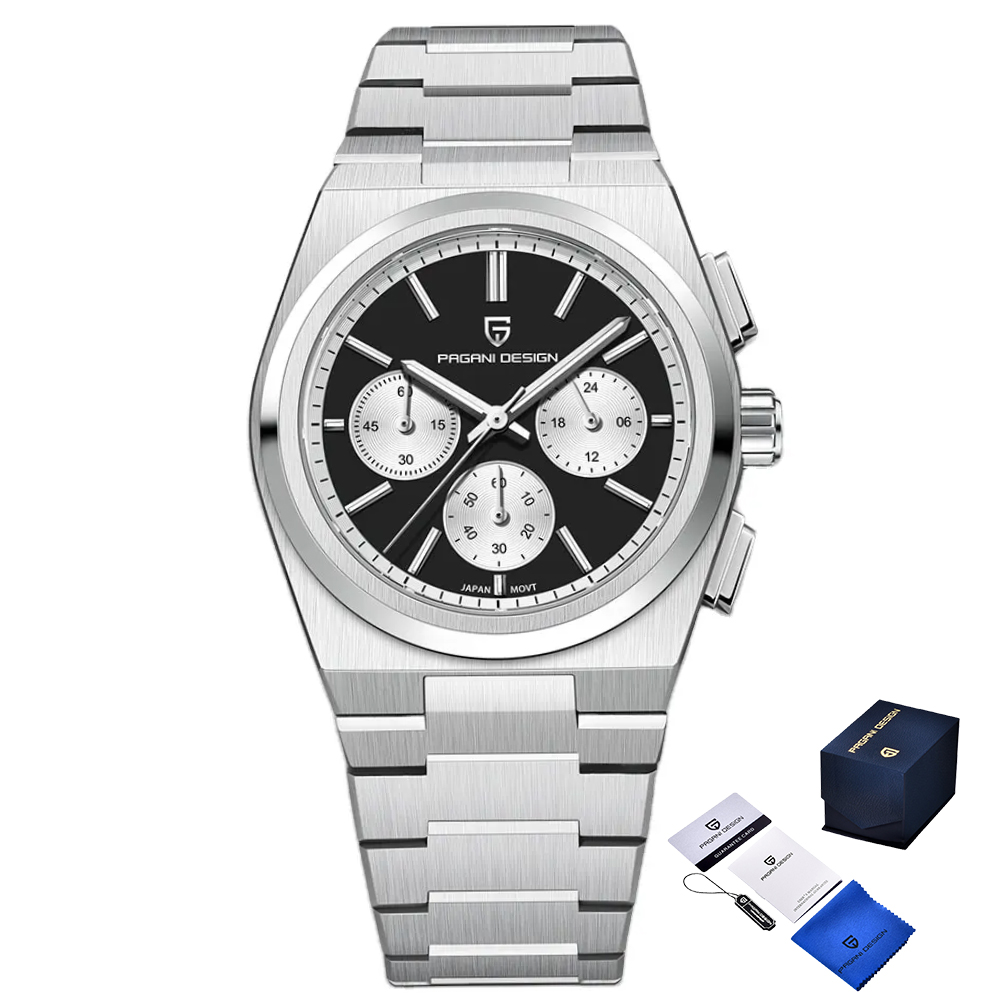 Чоловічий годинник Pagani Design PD-1761 Silver-Black