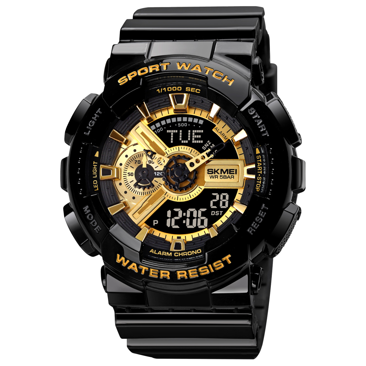 Чоловічий годинник Skmei 1834 Black-Gold