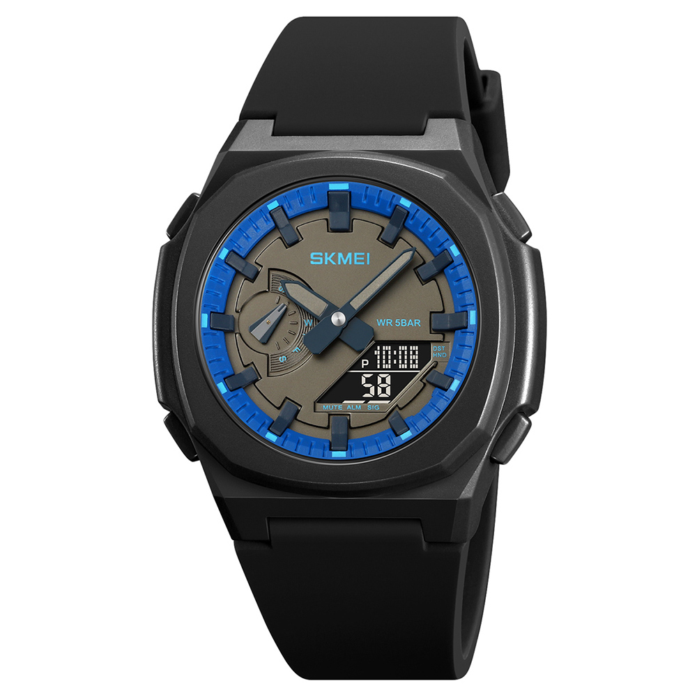 Чоловічий годинник Skmei 2091BKBUBK Black-Blue-Black