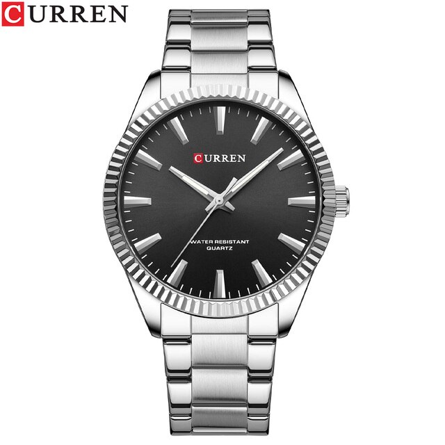 Чоловічий годинник Curren 8425 Silver-Black