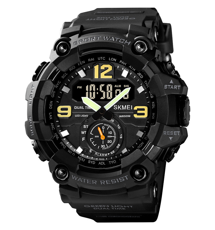 Чоловічий годинник Skmei 1637BK Black.
