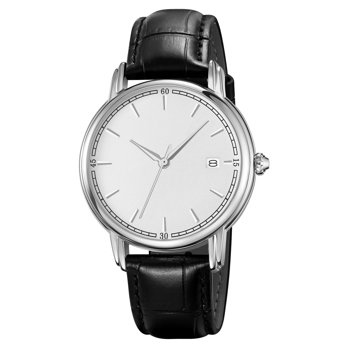 Чоловічий годинник Awarder 020 Ваше лого Silver-Silver, японський механізм