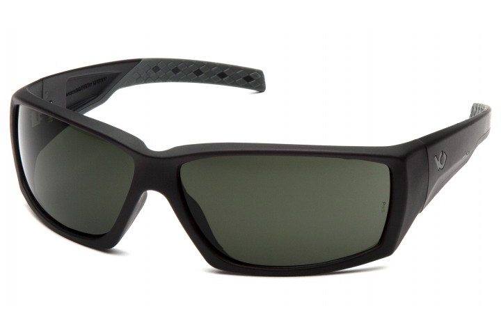 Окуляри захисні Venture Gear Tactical OverWatch Black (forest gray) Anti-Fog, чорно-зелені в чорній оправі