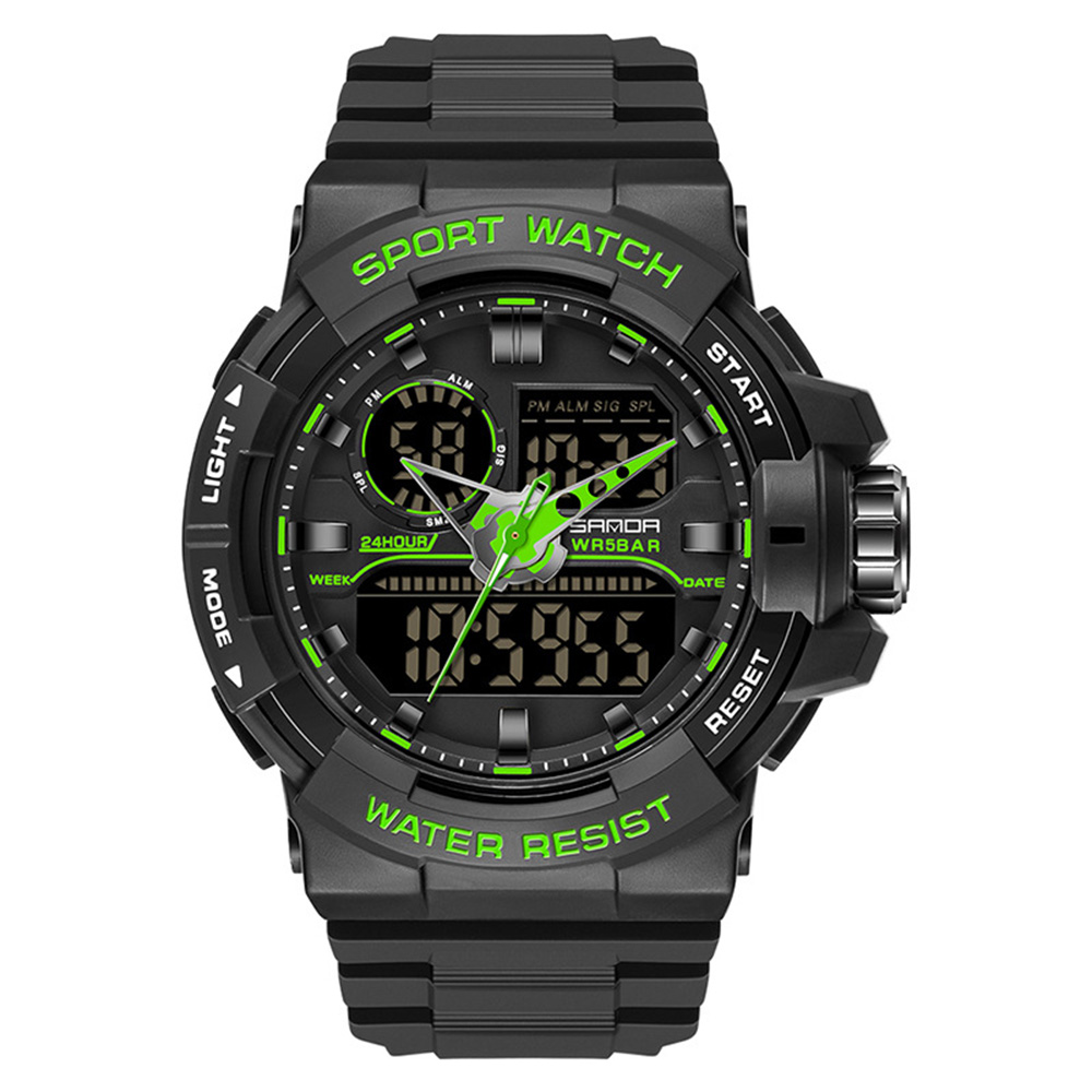 Чоловічий годинник Sanda 6025 Dark Green