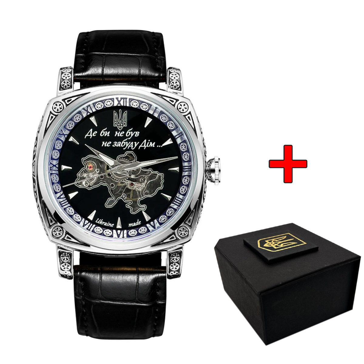 Чоловічий годинник Awarder 021-3D  Де би не був Silver-Black
