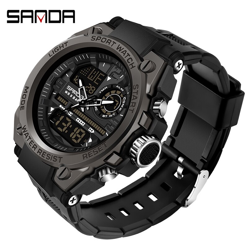 Чоловічий годинник Sanda 6024 All Black