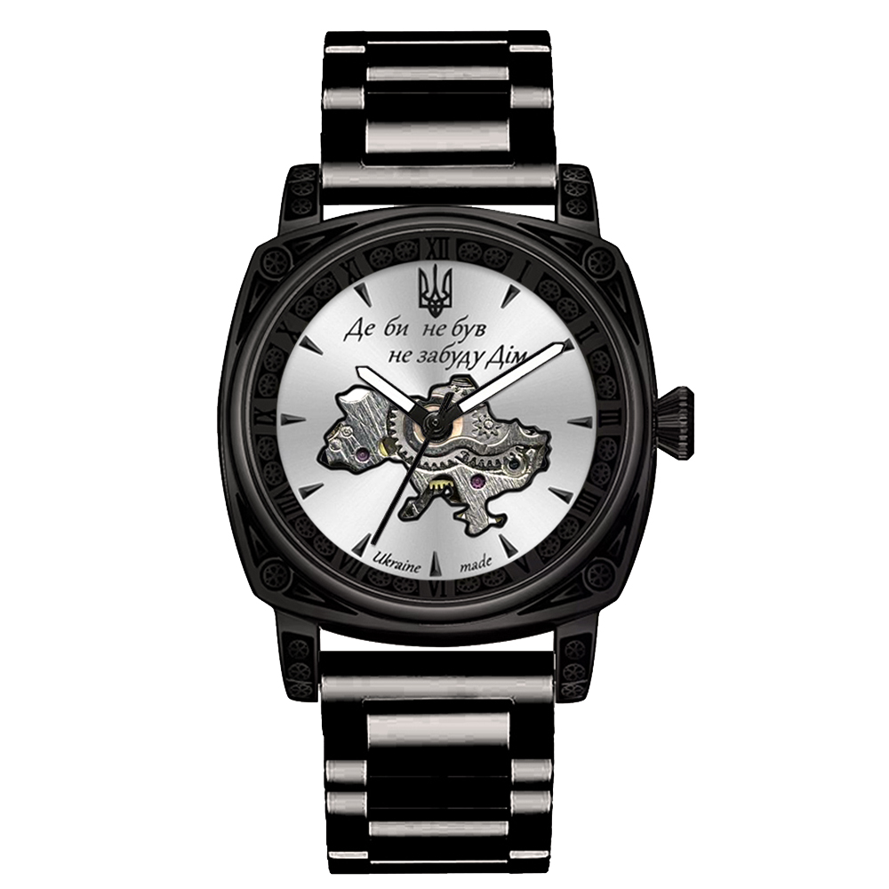 Чоловічий годинник Awarder 021-3D  Де би не був Black-White Mesh