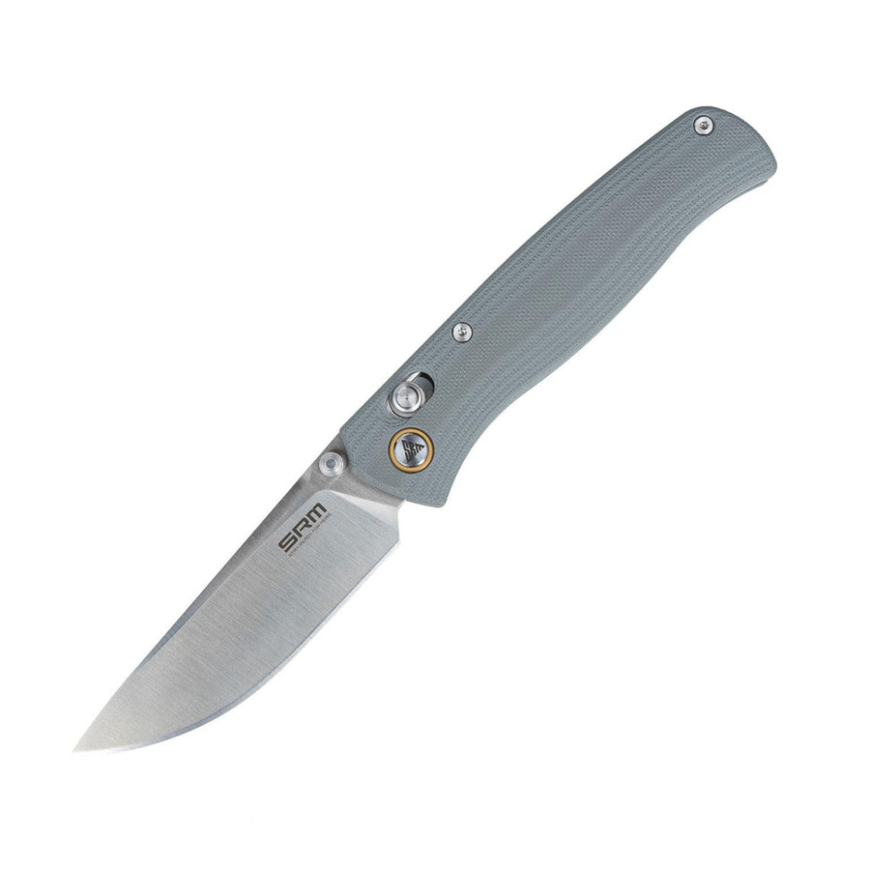 Ніж складаний туристичний SRM Medal 255L-GK2 (8.2 см) 10Cr / G10 сірий