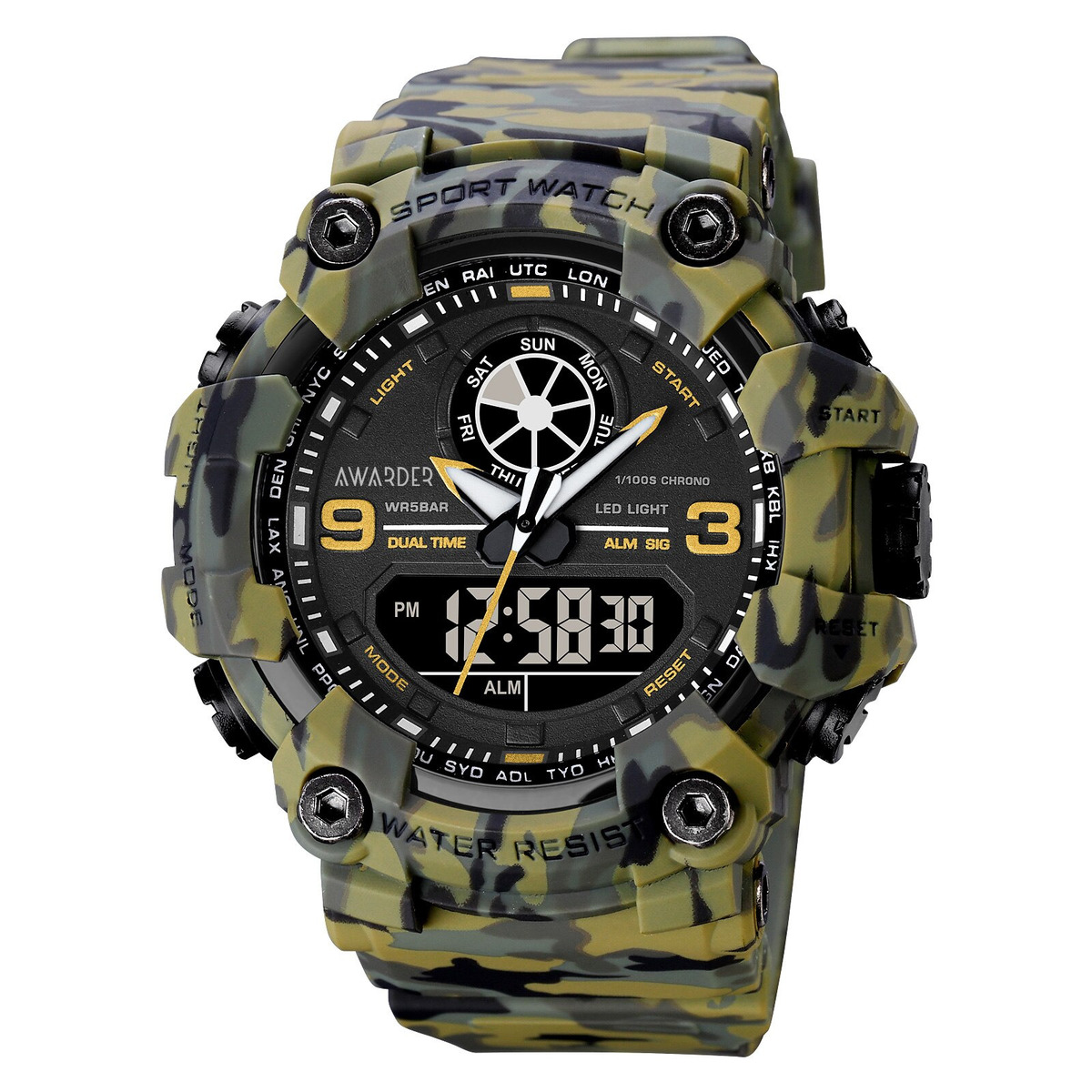 Чоловічий годинник Awarder 001 Camo Green