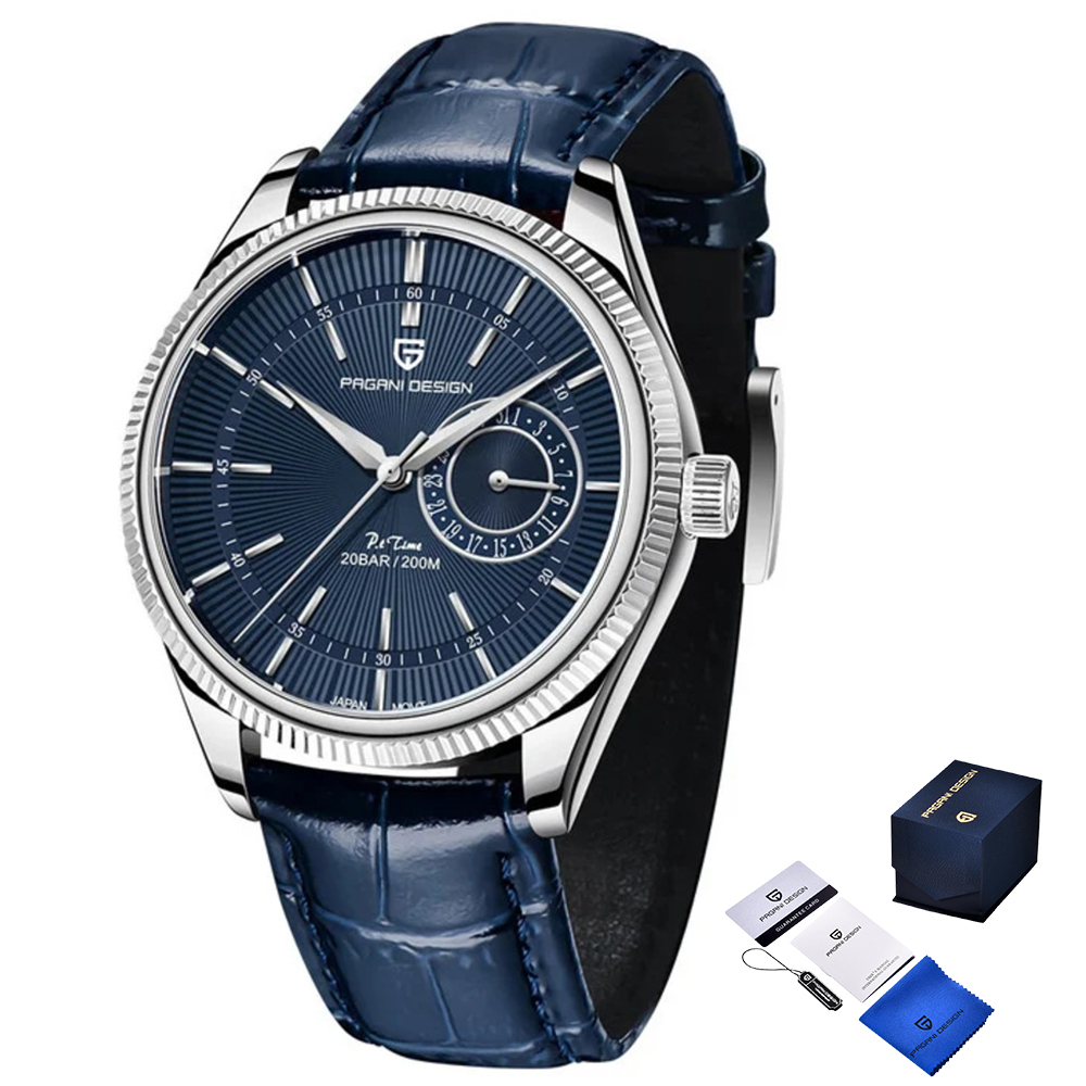 Чоловічий годинник Pagani Design PD-1689 Silver-Blue-Blue