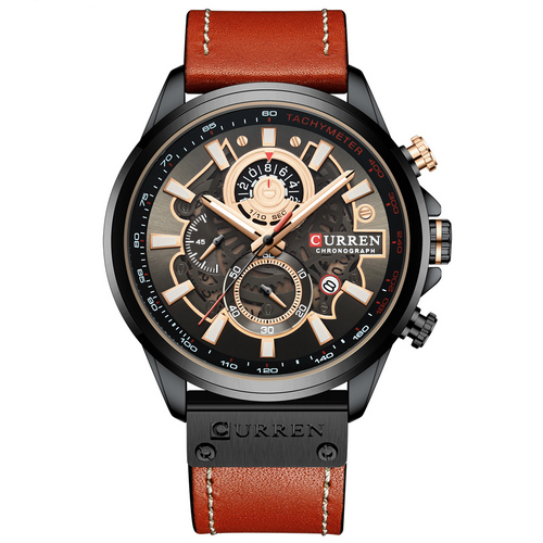 Чоловічий годинник Curren 8380 Black-Brown
