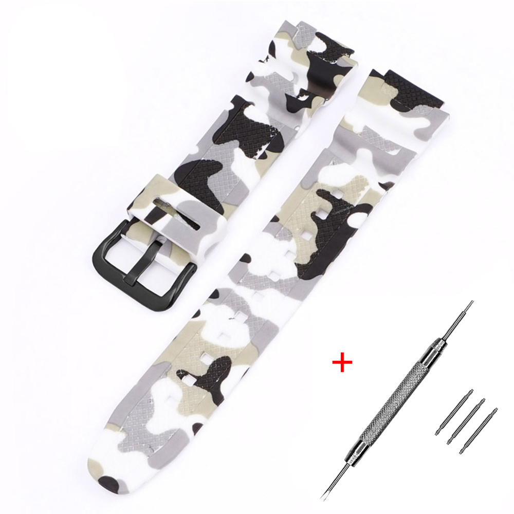 Ремінець для Casio G-Shock AQ-S800/AE-1200 Camo White BK
