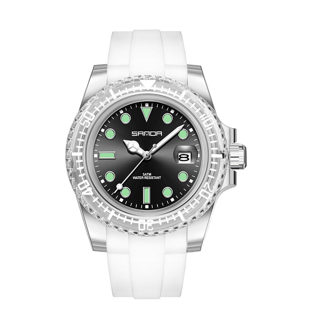Жіночий годинник Sanda 9007 White-Black
