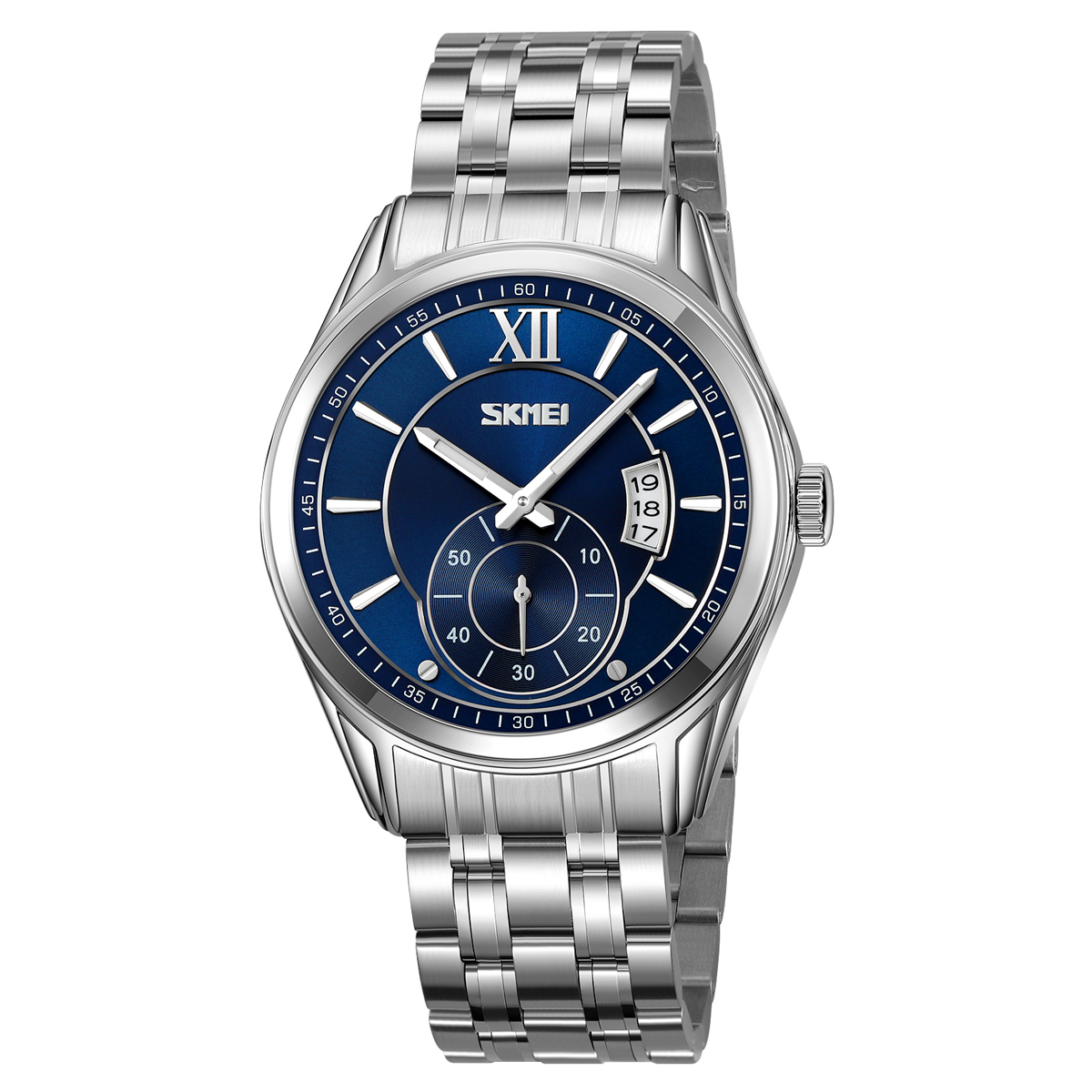 Чоловічий годинник Skmei 9319SIBU Silver-Blue