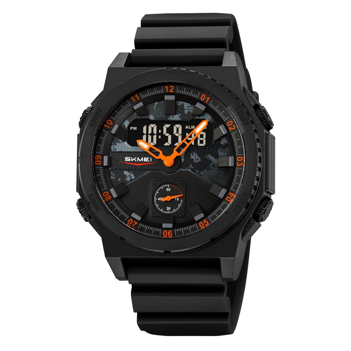 Спортивний чоловічий годинник Skmei 2355BKOG Black-Orange
