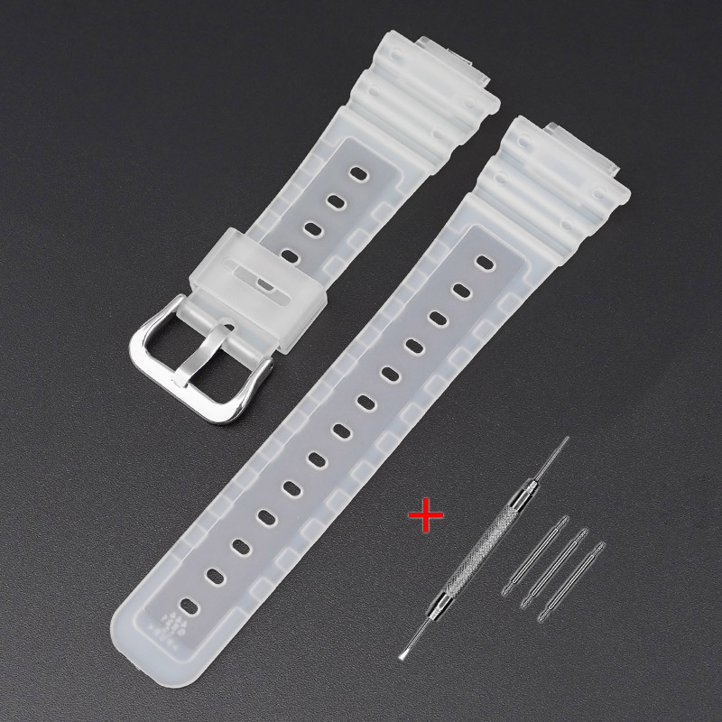 Ремінець для Casio G-Shock GA-2100/2110 Translucent Silver