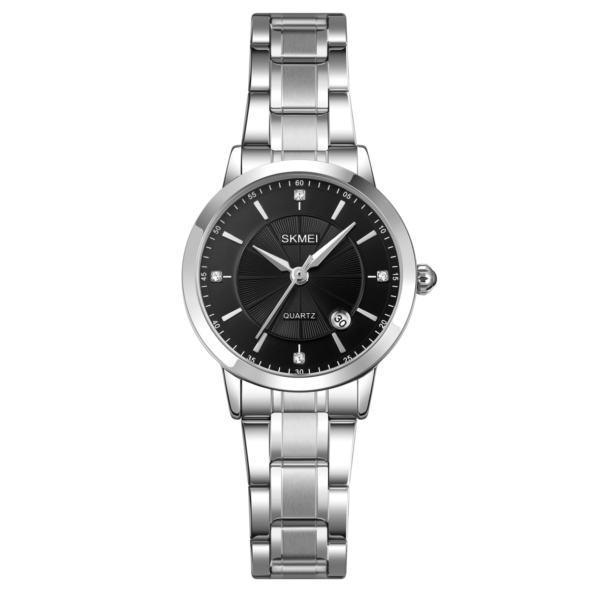 Жіночий годинник Skmei 1819SIBK Silver-Black