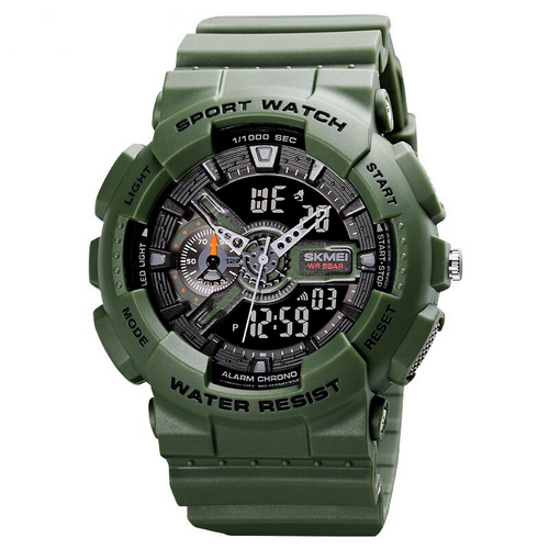 Чоловічий годинник Skmei 1688AG Army Green.