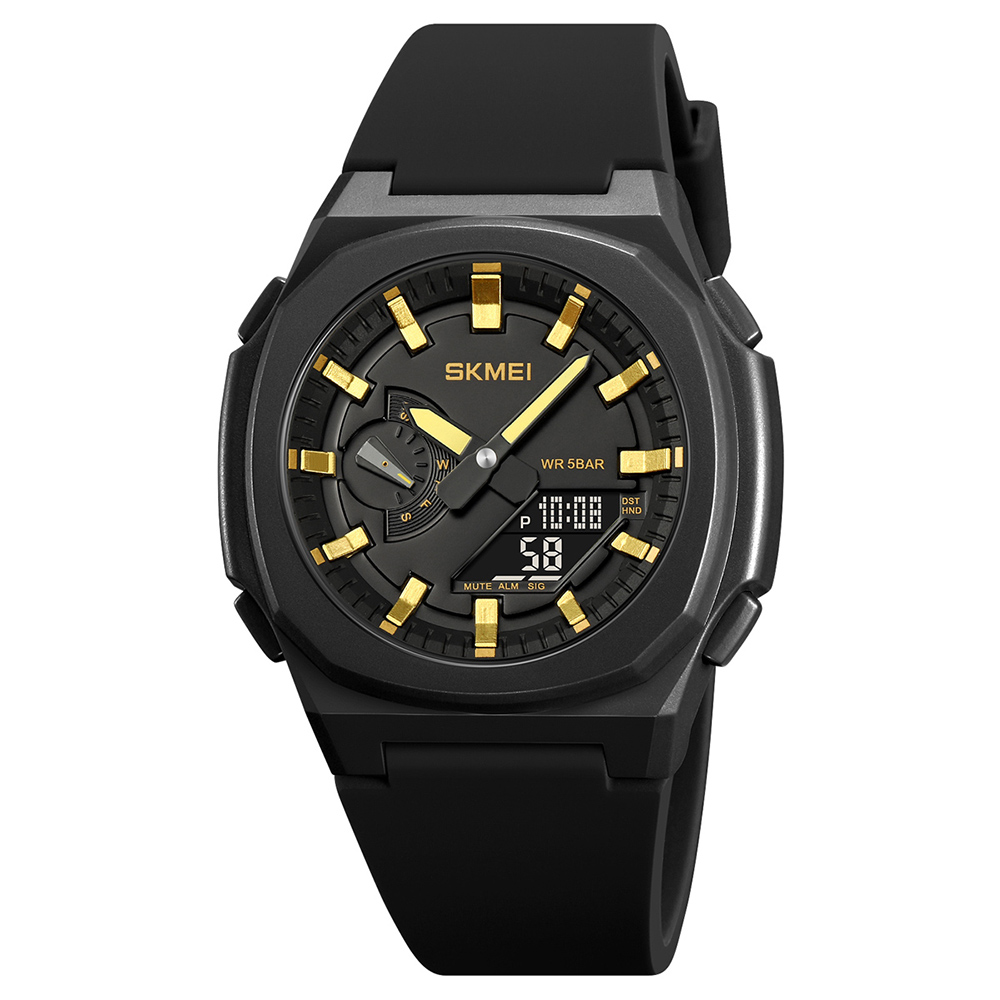 Чоловічий годинник Skmei 2091BKGDBK Black-Gold-Black