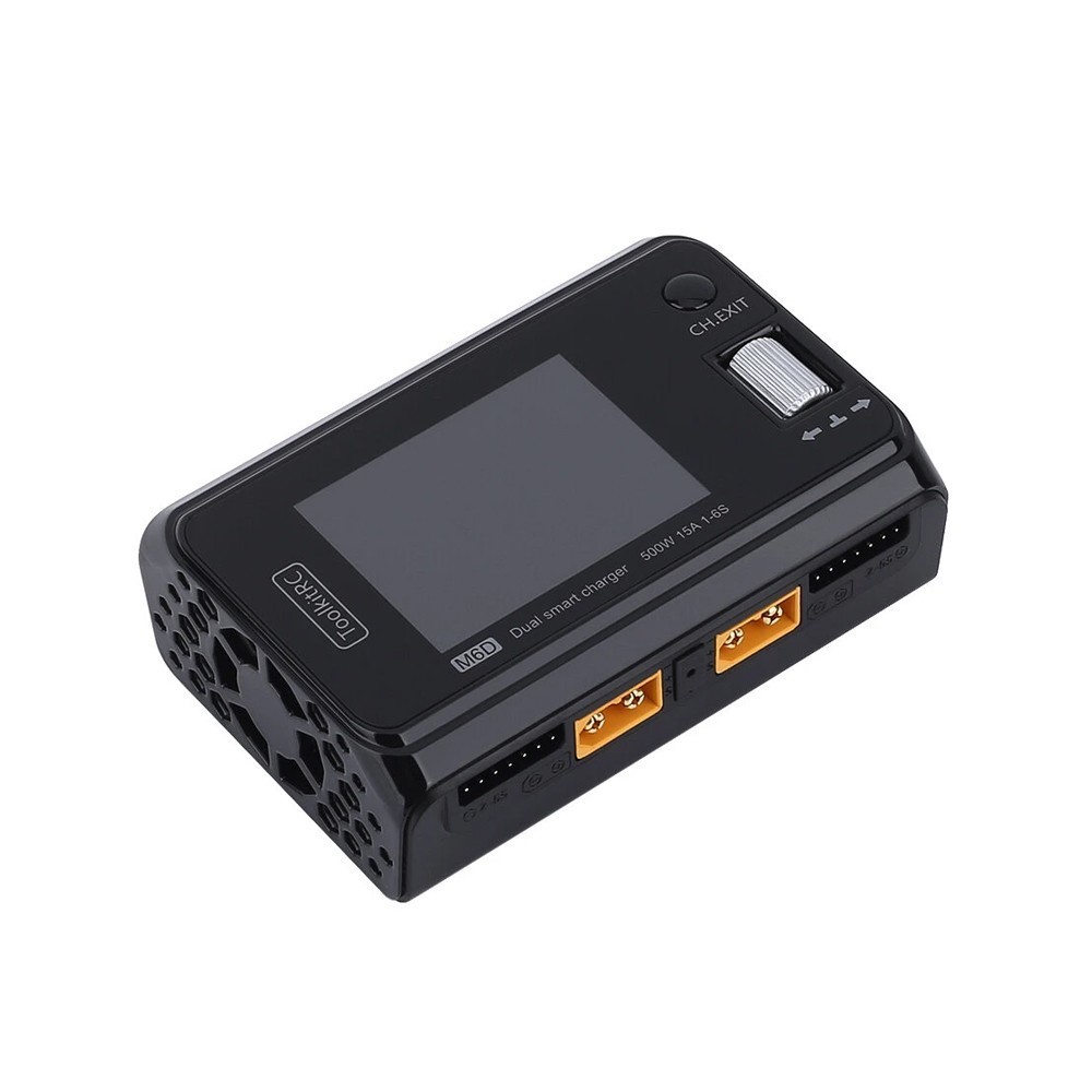 Зарядний пристрій ToolkitRC M6D 500W 15А для акумуляторів 1-6S - Зображення 4