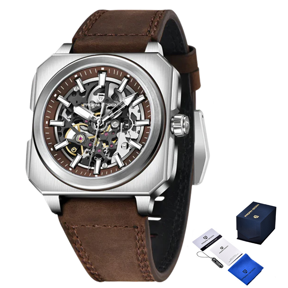 Чоловічий годинник Pagani Design PD-1791 Brown-Silver