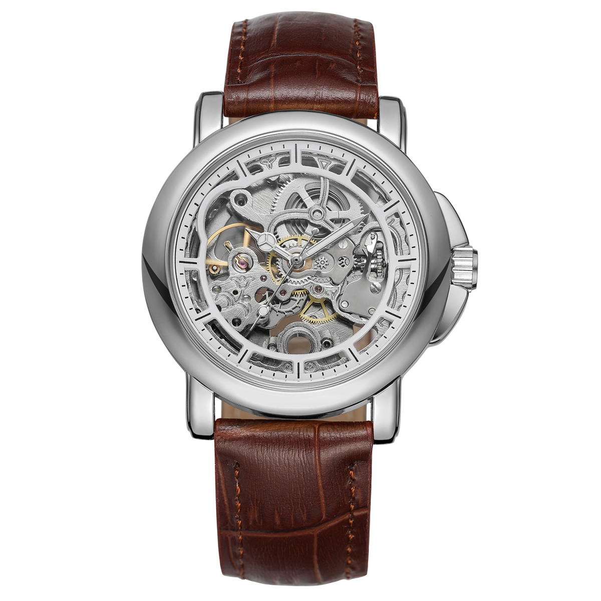 Forsining 8156 Brown-Silver