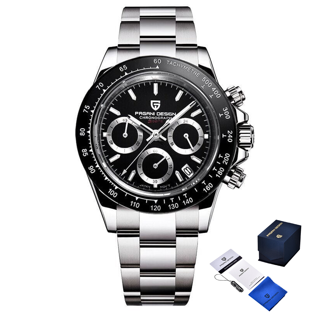 Чоловічий годинник Pagani Design PD-1644 Silver-Black