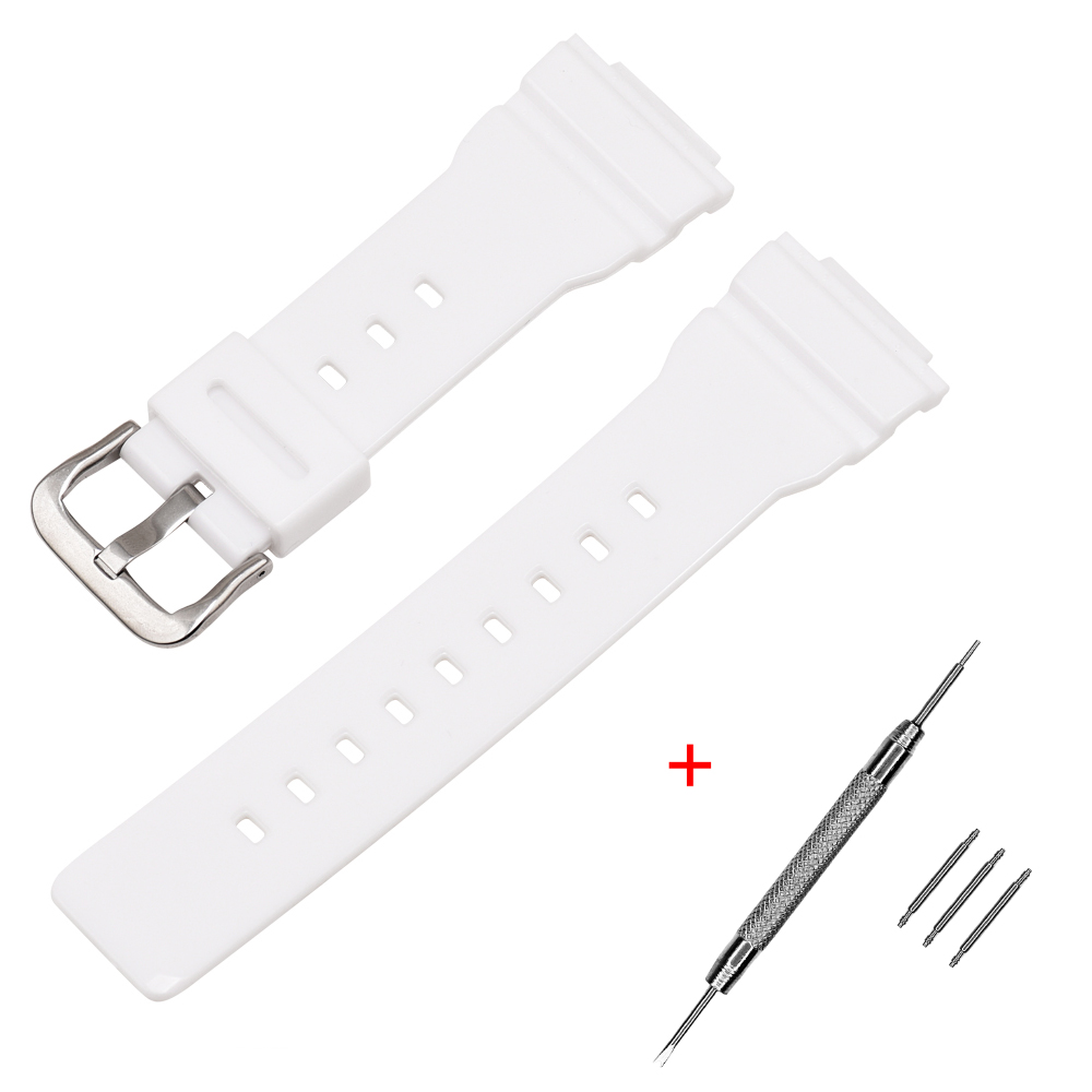Ремінець для Casio G-Shock DW-5600 White-Glossy SI