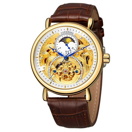 Forsining 8177 Gold-Brown
