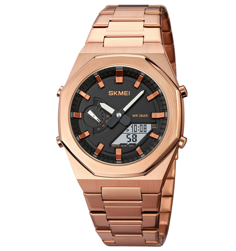 Чоловічий годинник Skmei 1816RGWT Rose Gold-White