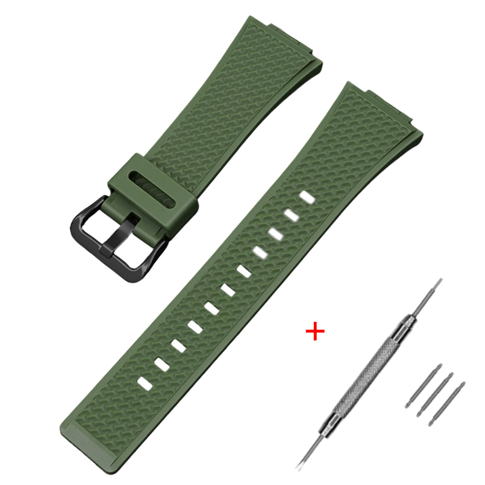Ремінець для Casio G-Shock GA-100/110 Army Green BK