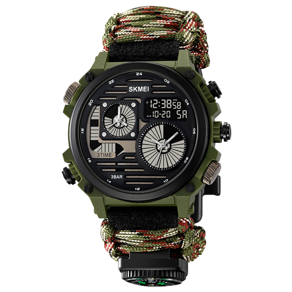 Чоловічий годинник Skmei 2202NCMGN Camo Green