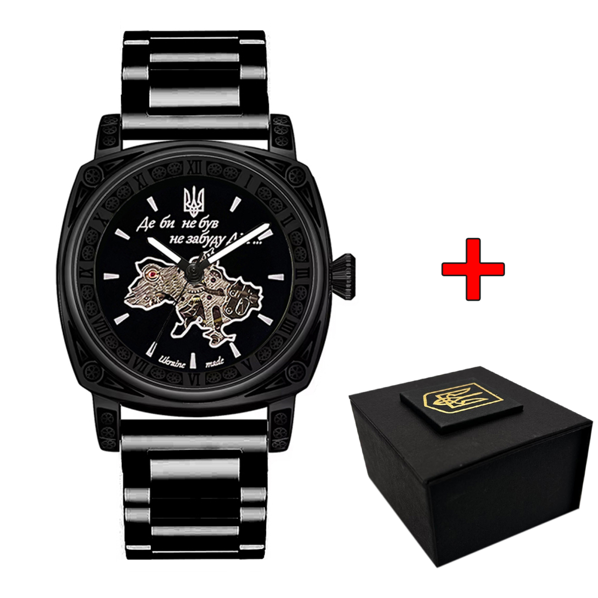 Чоловічий годинник Awarder 021 Де би не був All Black Steel