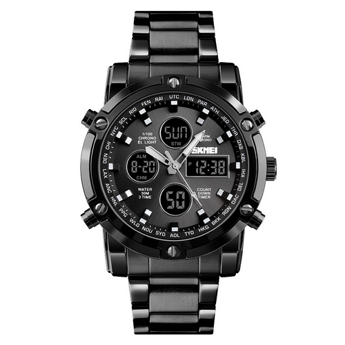 Чоловічий годинник Skmei 1389BK All Black