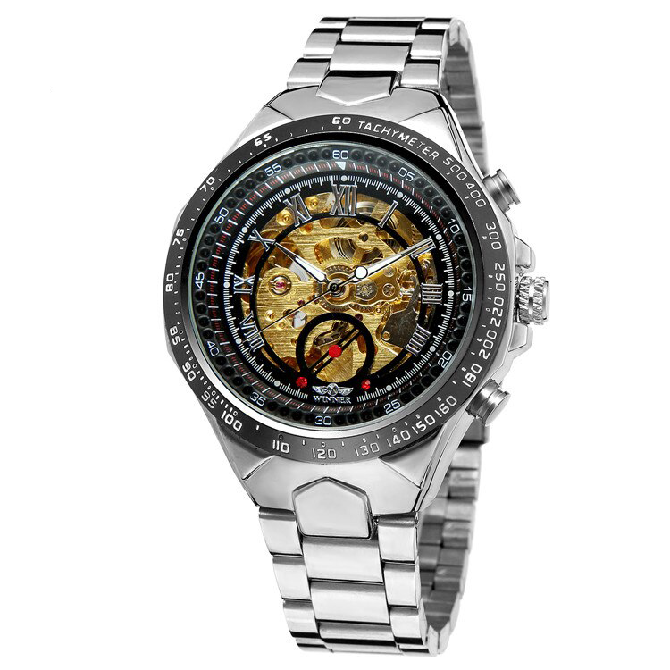 Winner 8067 Silver-Black-Gold Red