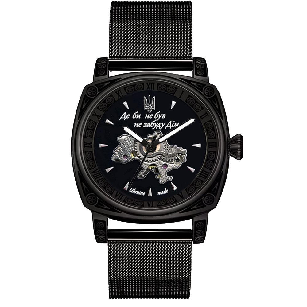 Чоловічий годинник Awarder 021-3D  Де би не був All Black Mesh