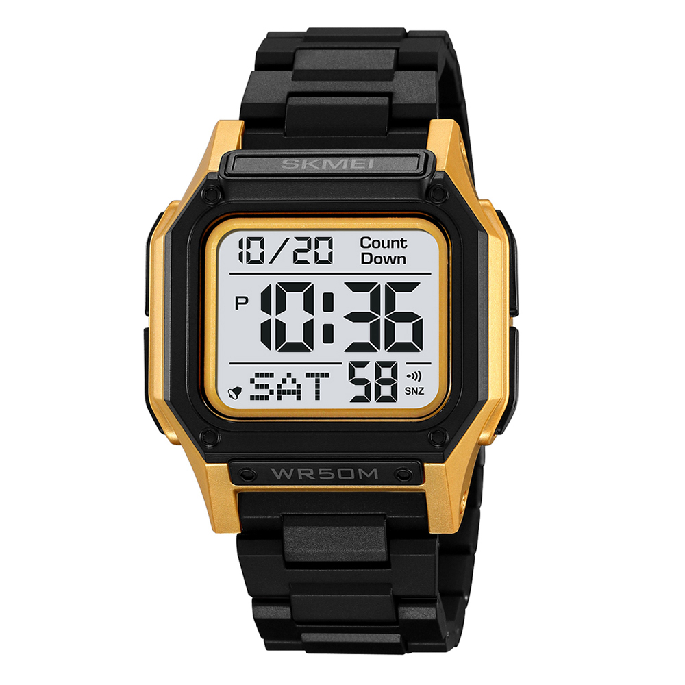 Чоловічий годинник Skmei 2264BKGDWT Black-Gold-White