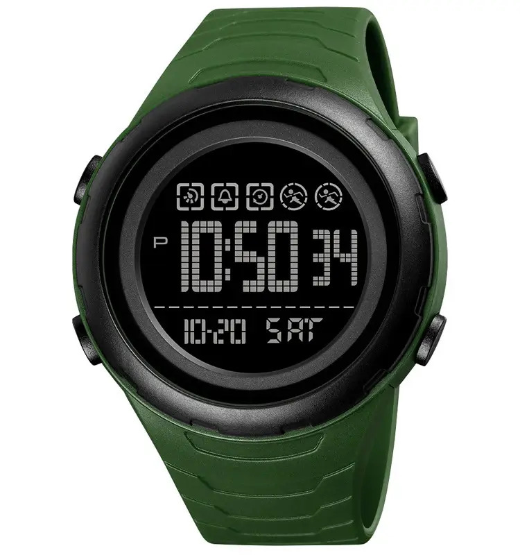 Чоловічий годинник Skmei 1674AGBK Army Green-black