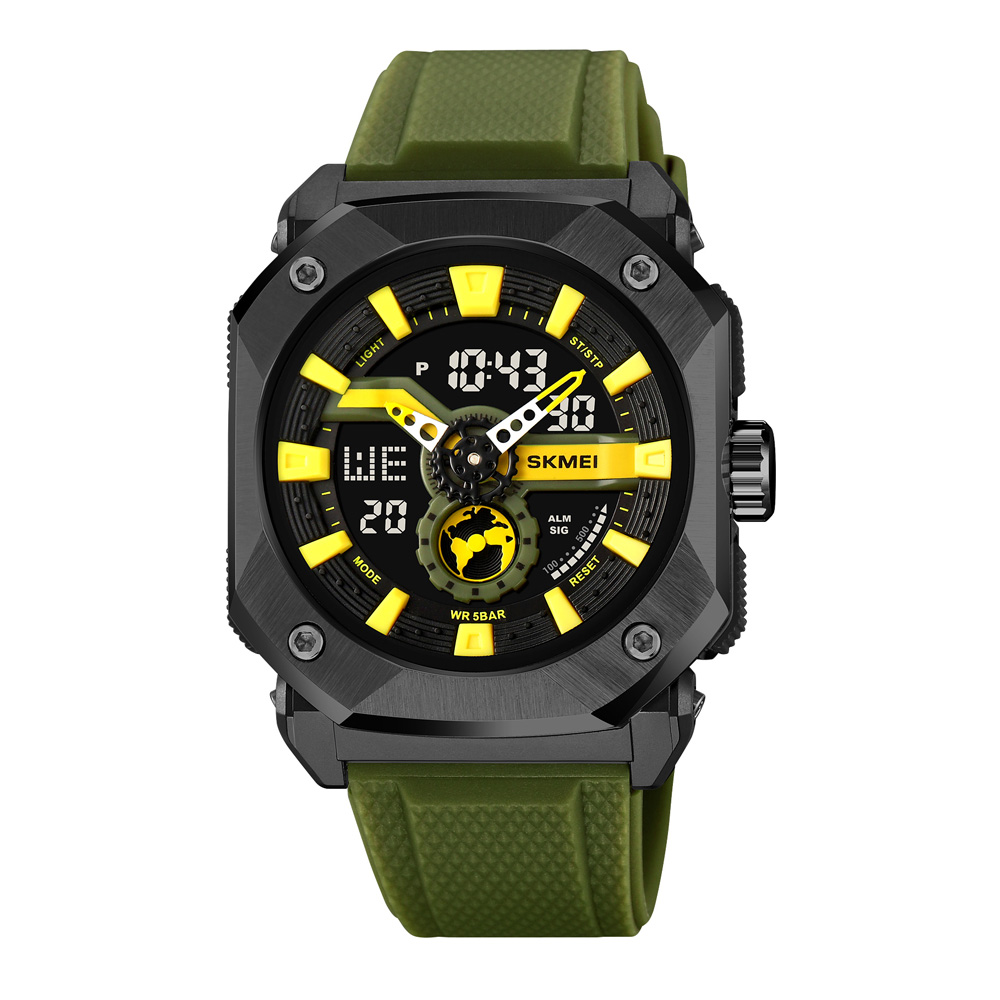 Чоловічий годинник Skmei 2272BKAG Black-Army Green