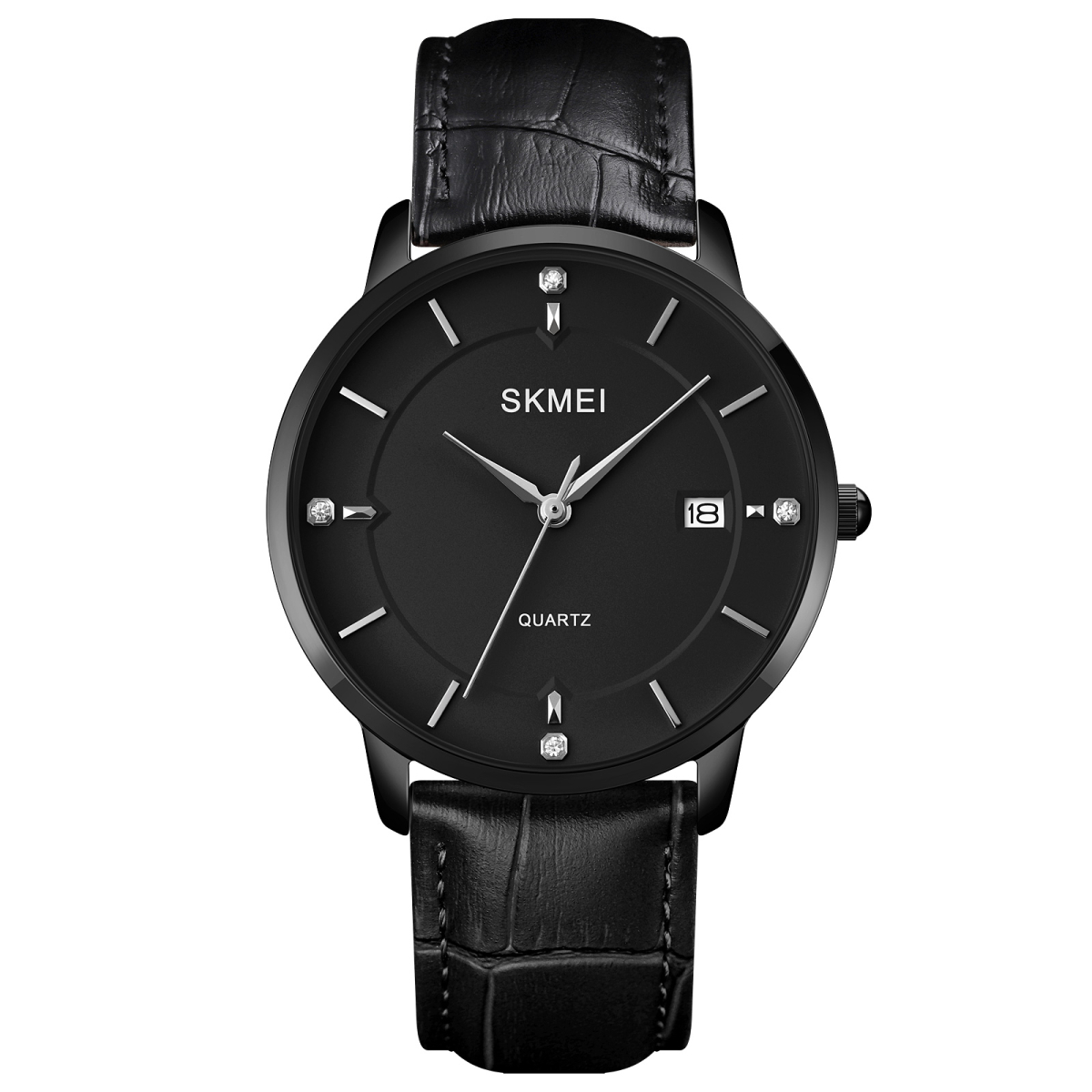 Чоловічий годинник Skmei 1801LBKBK Black-Black Leather
