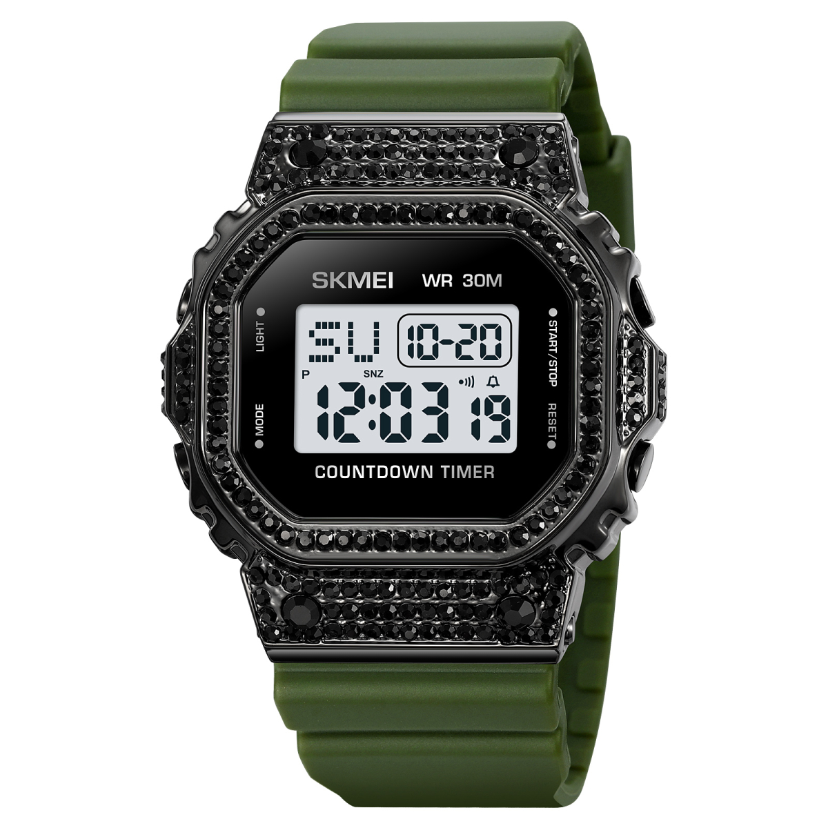 Жіночий годинник Skmei 2000AG Army Green