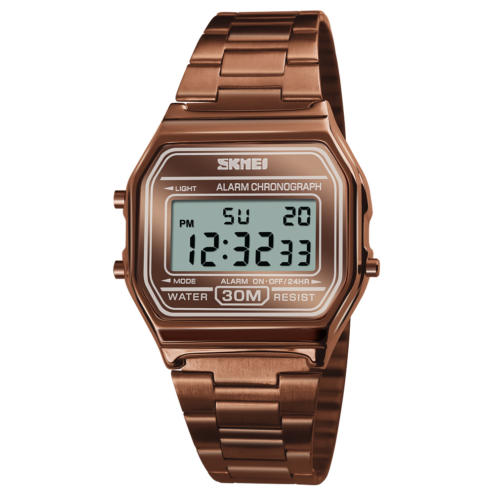 Наручний годинник Skmei 1123CG Coffee Gold