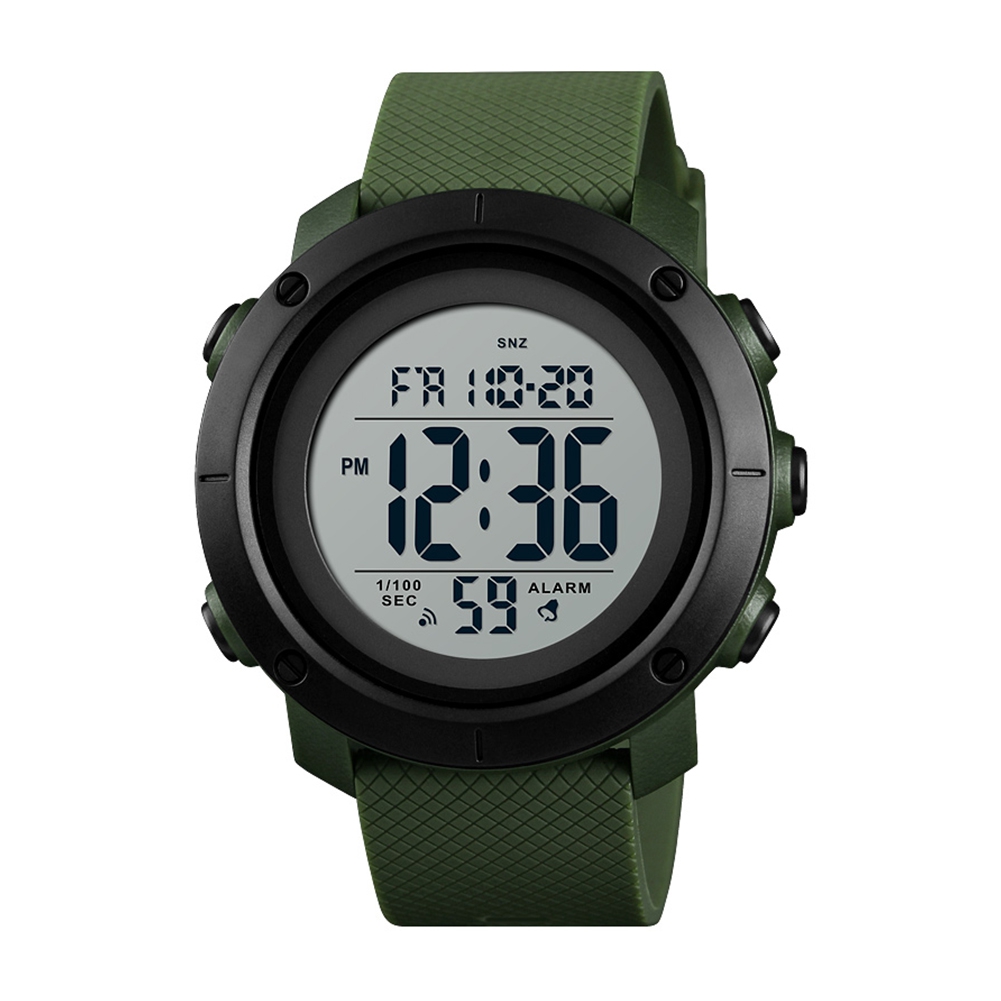 Чоловічий годинник Skmei 1434AGWT Army Green-White