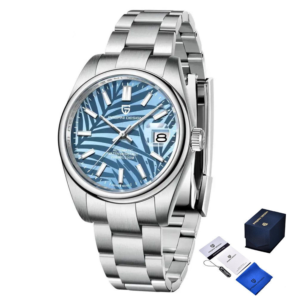 Чоловічий годинник Pagani Design PD-1715 Silver-Blue