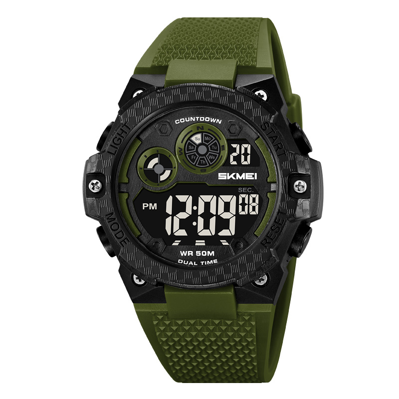 Спортивний чоловічий годинник Skmei 2337AG Army Green