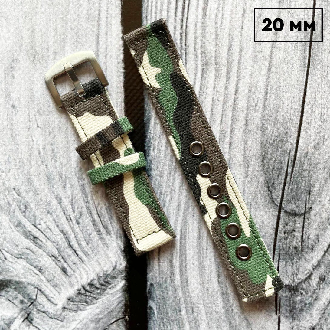 Ремешок двойной Camo Multicam 20 мм