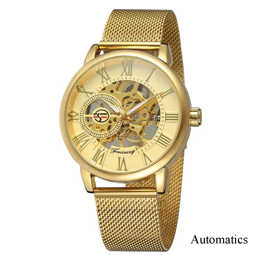 Forsining 8099A Gold Mesh