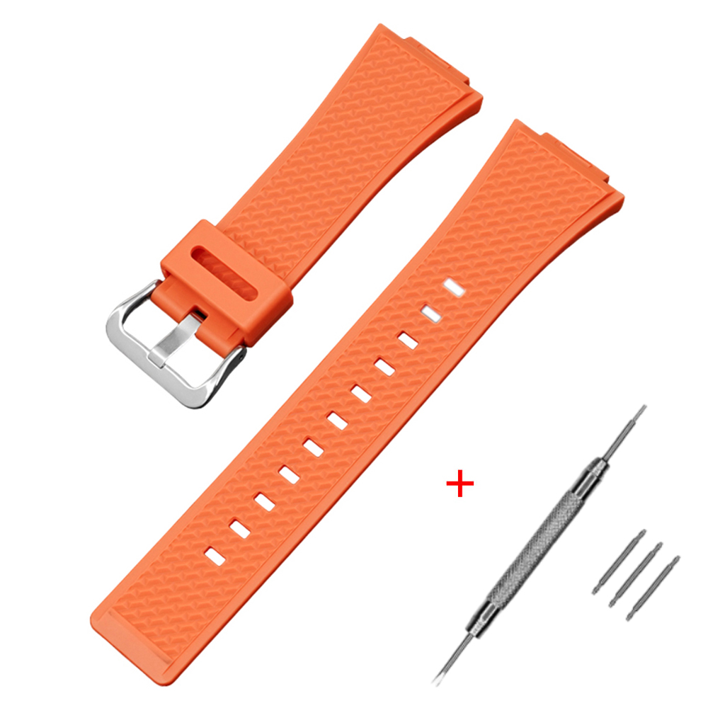 Ремінець для Casio G-Shock GA-100/110 Orange SI O