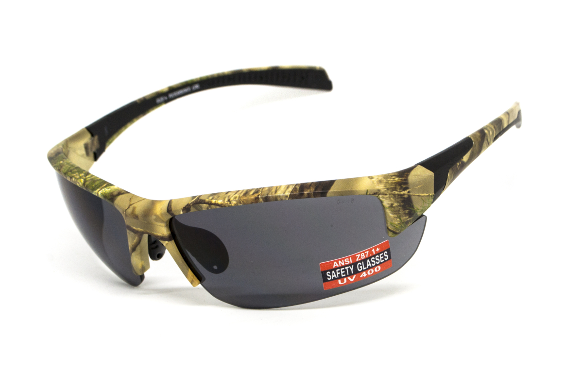 Окуляри захисні Global Vision Hercules-7 Forest Camo (gray), сірі в камуфльованій оправі